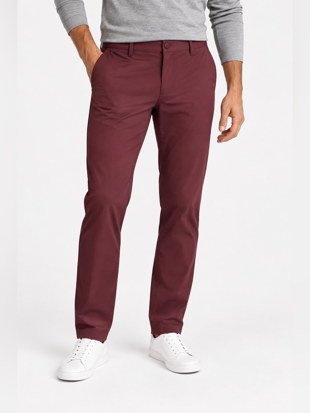 Rhone Commuter Pants Mens 35 Burgundy Flex-Knit Performance Golf Travel